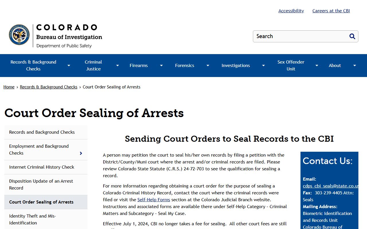 Washington County mugshot removal and Colorado arrest-record sealing guidance
